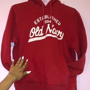 Red old navy hoodie